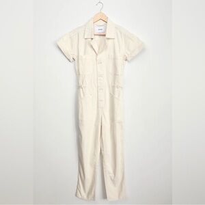 Pistola Grover Cream Utility Jumpsuit